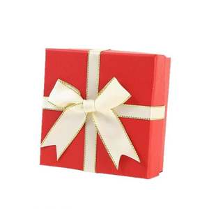 Caja de Regalo de Perfume de Lujo Personalizada, Impresa, con Materiales Reciclados Elásticos, con Lazo de Cinta en Relieve y Decoración Frontal - Product Image 1