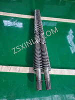 Tornillo y barril gemelos cónicos de tubo de PVC de calcio alto/bajo de alta calidad para máquina extrusora de plástico