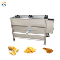 Machine à frire de soie de viande de nouilles de tofu de poulet croustillant commercial