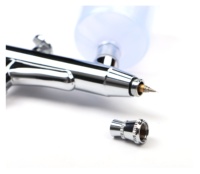 Kit aérographe double action BT-131 en cuivre, très populaire, pour débutants, écologique, avec grand godet à gravité, compatible tatouage