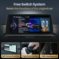 Radio para Auto Junsun con CarPlay Inalámbrico y Android Auto para BMW Serie 1 2 3 4 F20 F21 F22 F30 F31 F32 F33 F34 F36 2013-2017 Sistema EVO