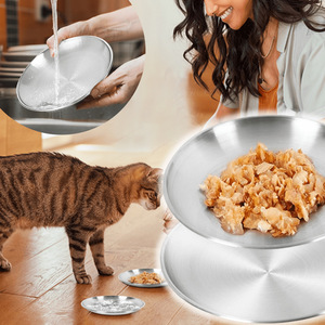 Bols pour animaux de compagnie sans déversement, bols pour chiens et chats, petits bols mignons de luxe, bols en acier inoxydable pour chiens, distributeur de nourriture - Product Image 6