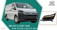 GELING Accessoires de pièces automobiles Phare avant à LED pour Toyota Hiace 2019 2020 2021 2022 2023 2024
