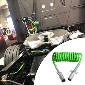 <span class=keywords><strong>Cable</strong></span> Eléctrico en Espiral de <span class=keywords><strong>7</strong></span> Vías para <span class=keywords><strong>Remolque</strong></span> con Manguera de Freno Reforzada con DOT, Línea de Freno de Alta Resistencia para Sistemas de Frenos de <span class=keywords><strong>Remolque</strong></span> - Product Image 5