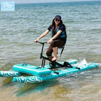 Pontoons plats Water Cycle 1 place, cadre en aluminium avec coussin d'air avant, faible résistance, pour la plage, rangement facile, de Chine, Lumark