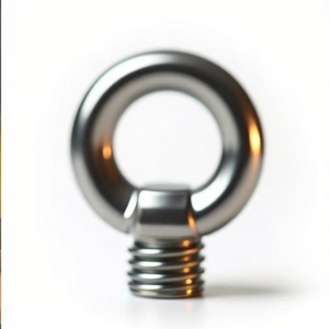 Perno de ojo galvanizado DIN 582 C15E de acero con certificación CE, accesorios para elevación y anclaje - Product Image 2