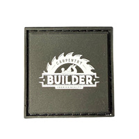 Patch en PVC souple 2D/3D gaufré de haute qualité avec logo personnalisé, motif cœur et fleur, pour chapeaux, à coudre ou thermocollant