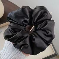 Grand chouchou en satin rembourré en polyester et coton, fait main, moelleux, 16 cm, surdimensionné, avec logo personnalisé, vente en gros