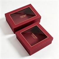 Boîtes à chocolat dorées de Noël en carton, boîtes à biscuits, gâteaux, pâtisseries avec couvercle transparent, boîtes à bonbons pliables avec fenêtre, boîtes à sushis