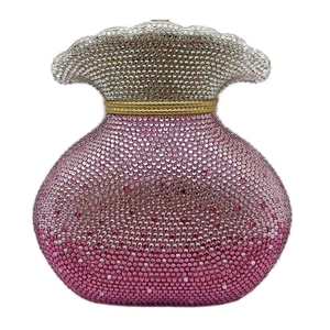 Bolso de Noche Elegante para Mujer con Bolsillo para Dinero, Pedrería y Cristales Florales, Cartera de Mano Deslumbrante para Cócteles y Festivales - Product Image 6