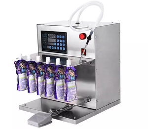<b>Coffee</b> Milk Essential Oil Detergent <b>Liquid</b> Water Premade Bag Doypack Dosing <b>Liquid</b> Fruit Juice Spout Pouch Filling Machine - Product Image 2