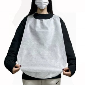 ผ้ากันเปื้อนในครัวผ้าใยสังเคราะห์แท้แบบไม่ทอหรูหราออกแบบโลโก้ได้ตามต้องการสำหรับเชฟชายเตาย่างร้านอาหารบาร์คาเฟ่เพื่อความงามของผู้ใหญ่ - Product Image 4