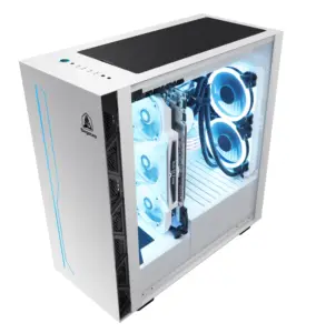 Torre intermediária de jogo rgb luz carregar cpu gabinete valor top cascagem computador caso