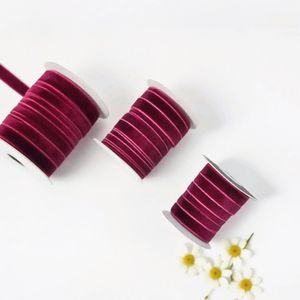 Üretici toptan 10mm yüksek kaliteli tek taraflı/çift taraflı kadife kurdele hediye ambalaj kutusu ve yay süslemeleri için. - Product Image 5