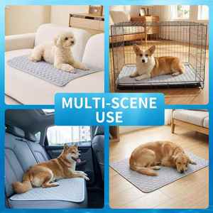 Pet Cooling <b>Mat</b> & Blanket for Dogs <b>Cats</b> Thick Soft 100% Polyester Washable Waterproof Non-Slip Self-Cooling Indoor Use - Product Image 4