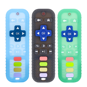 Mordedor de juguete para bebé, varilla Molar sin BPA segura con forma de Control remoto, juguete para masticar infantil sin látex para calmar las encías doloridas - Product Image 1