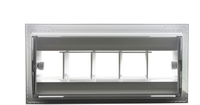 Diffuseur de jet incurvé en aluminium, moderne, pour extérieur, avec tuyau en spirale, pour CVC, à lamelles réglables, fonction de ventilation et de climatisation
