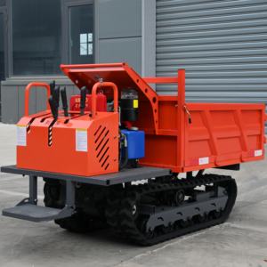 Мини-гусеничный самосвал на резиновых гусеницах, 1,2 тонны, гусеничный транспортер-самосвал - Product Image 1