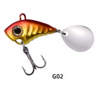 LUTAC Metal Jig MINI VIB Baits Long Casting Whole Treble Hook Spoon Spinner Fishing Lures Hard Lure 35mm/10g