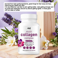 Compléments alimentaires multi-collagène pour femmes avec biotine et vitamine C, capsules de collagène 8 en 1 pour la peau, les cheveux, les ongles et les articulations