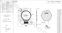 Pantalla LCD Circular de 3.4 Pulgadas, 800x800, Módulo TFT Integrado MIPI DSI IPS, Amplio Rango de Temperatura -30 a 85°C, 1000 Nits, Legible Bajo la Luz Solar, para Automoción