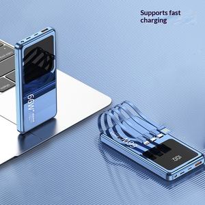 Banque d'alimentation à charge rapide avec câbles intégrés, chargeur portable PD 20W, <span class=keywords><strong>batterie</strong></span> <span class=keywords><strong>externe</strong></span> mince pour <span class=keywords><strong>iPhone</strong></span> Android - Product Image 5