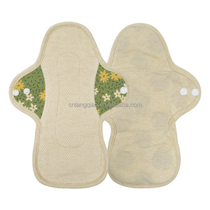 Protège-slip en tissu respirant, réutilisable et <span class=keywords><strong>lavable</strong></span> en <span class=keywords><strong>charbon</strong></span> <span class=keywords><strong>de</strong></span> <span class=keywords><strong>bambou</strong></span> avec ailettes pour usage quotidien menstruel féminin 280mm - Product Image 2