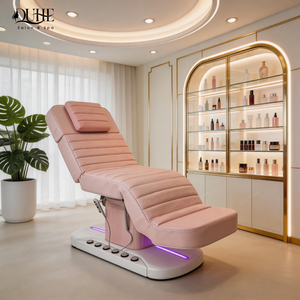 Lettino Elettrico per Spa QUHE, Poltrona Rosa per Trattamenti Estetici, Letto per Cura del Viso, Lettino Elettrico di Lusso per Salone di Bellezza e Cosmetologia - Product Image 1