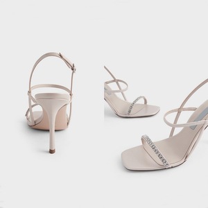 Tacones Clásicos de Mujer con Punta Cuadrada y Pedrería de Calidad Única para Damas 2025 - Product Image 3