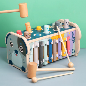 <span class=keywords><strong>Jeu</strong></span> <span class=keywords><strong>de</strong></span> puzzle Montessori multifonctionnel en bois artisanal sans bavures pour enfants, certifié EN71, unisexe, pour la petite enfance - Product Image 1