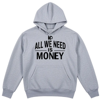 Fábrica personalizada O cuello sudadera hombres suéter suelto con bolsillos Street Art texto Sudadera con capucha hombres manga larga
