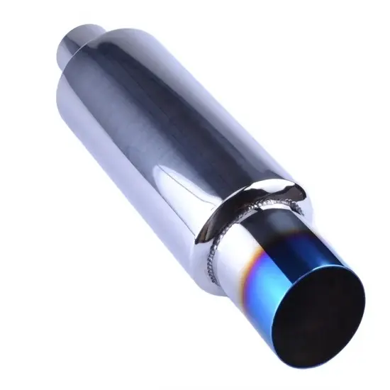 MX Auto Parts High Quality Universal Burnt Tip Stainless Steel Car Exhaust Muffler Pipe for Exhasut System