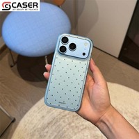 Coque de téléphone mignonne à pois pour iPhone 18 17 16 15 Pro Max, en TPU souple antichoc, style coréen INS