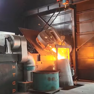 Steel Factory 1Ton 1500kg Chatarra <span class=keywords><strong>de</strong></span> acero <span class=keywords><strong>Hierro</strong></span> Hornos <span class=keywords><strong>de</strong></span> fusión industriales con carcasa <span class=keywords><strong>de</strong></span> acero - Product Image 1