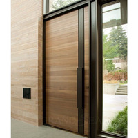 Portes d'entrée principales en bois massif de style américain contemporain, portes d'entrée en bois pour maisons, portes extérieures modernes, porte pivotante principale