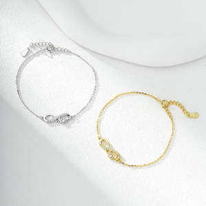 Joyería de Moda para Mujer, Joyería Fina, Conjunto de Joyería de Moda, Pulsera y Brazalete de Plata 925, Joyería, Pulsera Love - Product Image 1