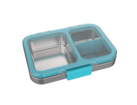 Petite boîte à bento en acier inoxydable, chauffable, étanche, portable, pour le déjeuner des enfants, utilisable au micro-ondes