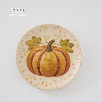 JOYYE Nieuwe Aanwinst Digitale Print Keramische Bord Vintage Fruit & Groente Dinerbord Op Maat Ontworpen Huishoudelijk Tafellaatwerk