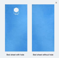 Lot de 100 draps de lit d'hôpital jetables, épais, non tissés, 600TC, durables, écologiques, respirants, pour toutes les saisons, draps de voyage