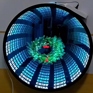 Tùy chỉnh Infinity Neon Gương LED Glass Logo Sign Abyss tường trang trí nội thất cho cửa hàng bán lẻ quảng cáo với IP65 không thấm nước - Product Image 5