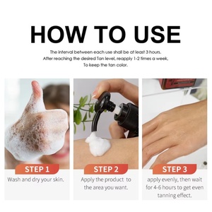 مجموعة لوشن تسمير الجسم بدون خطوط بعلامة تجارية خاصة، نباتي، ذو مظهر طبيعي، مقاوم للماء، لوشن تسمير ذاتي للبشرة السمراء - Product Image 6