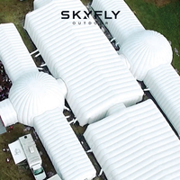 Structure de membrane architecturale gonflable pour une installation facile sur les chantiers de construction et les rassemblements publics, type Air Rib, vente en gros OEM