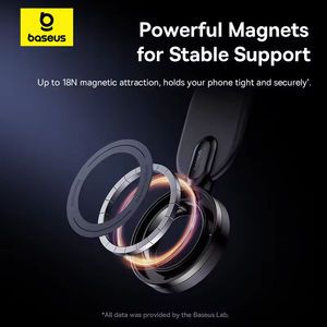Support magnétique pour téléphone de voiture Baseus C02 GO, support de téléphone pliable, support de montage pour iPhone 12 <span class=keywords><strong>13</strong></span> 14 Pro Max pour Samsung - Product Image 2