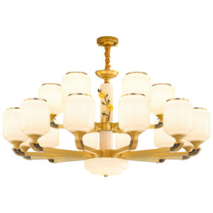 Chinese Style Chandelier Multi Head <b>Led</b> <b>Light</b> For Living Room Villa Hotel Staircase Long Dining Room - Product Image 4
