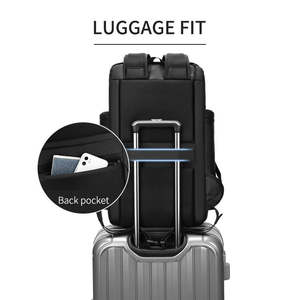 Custom Large Capacity 17 Inch Business Laptop <b>Backpack</b> <b>Waterproof</b> Travel <b>Backpack</b> Outdoors Trekking Pu Material Anti-theft - Product Image 5