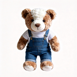 <span class=keywords><strong>Orsetto</strong></span> di peluche adorabile con pantaloni con bretelle, <span class=keywords><strong>orsetto</strong></span> personalizzato, <span class=keywords><strong>orsetto</strong></span> di peluche all'ingrosso - Product Image 3