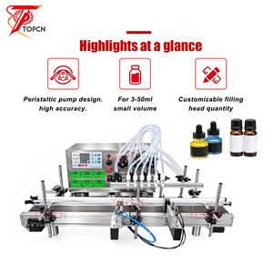 Automatische Desktop-Sechskopf-Peristaltikpumpe Ätherisches Öl Parfüm Saft Flüssigkeits-Abfüllmaschine - Product Image 3