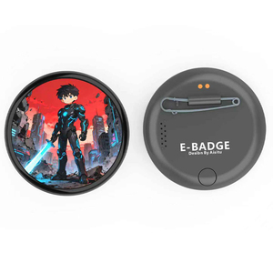 Badge numérique intelligent portable IA avec écran HD clair de 1,85 pouces, API ouverte, Open Source, rechargeable, téléchargement Bluetooth, compatible OEM - Product Image 1