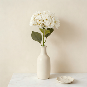 Ortensie Bianche Artificiali con Steli, Fiori Finti con Steli per Bouquet Fai-da-Te e Decorazioni Matrimoniali - Product Image 3