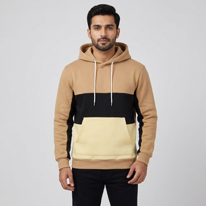 Sudadera con Capucha de Felpa 100% Algodón para Hombre, Corte Regular, Estilo Casual, con Cierre de Cremallera, Servicio OEM, Venta al Por Mayor Directa de Fábrica - Product Image 1